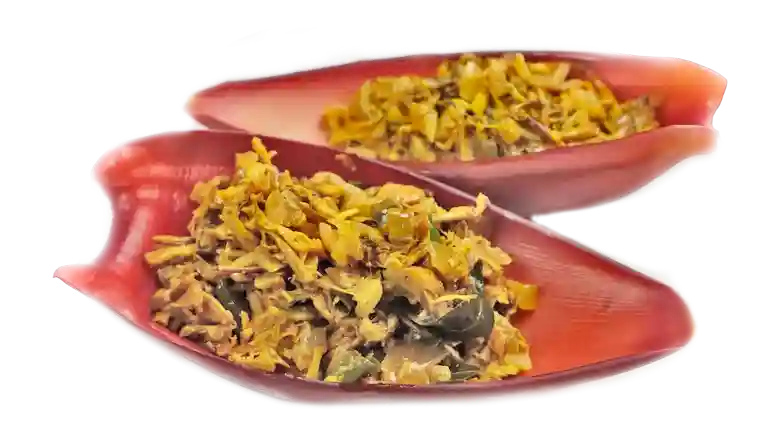 Banana flower dish - A colorful and nutritious superfood, rich in health benefits.